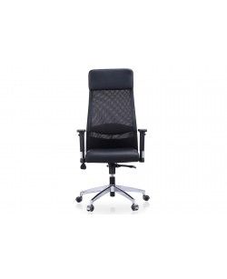 SILLÓN GIRATORIO AIRFLOW SÍMIL PIEL / RED TRANSPIRABLE