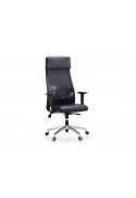 SILLÓN GIRATORIO AIRFLOW SÍMIL PIEL / RED TRANSPIRABLE