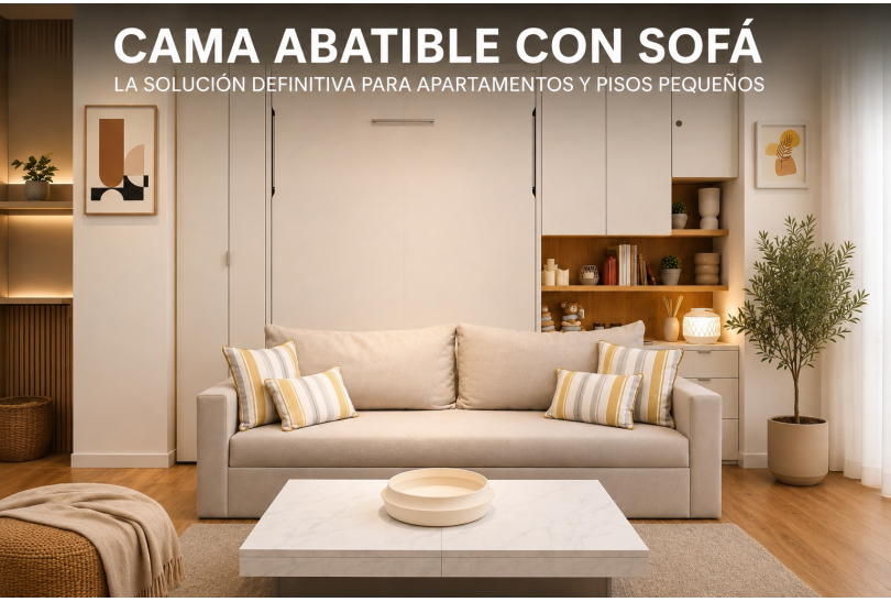 Cama abatible con sofá: la solución definitiva para apartamentos, estudios y habitaciones multifuncionales