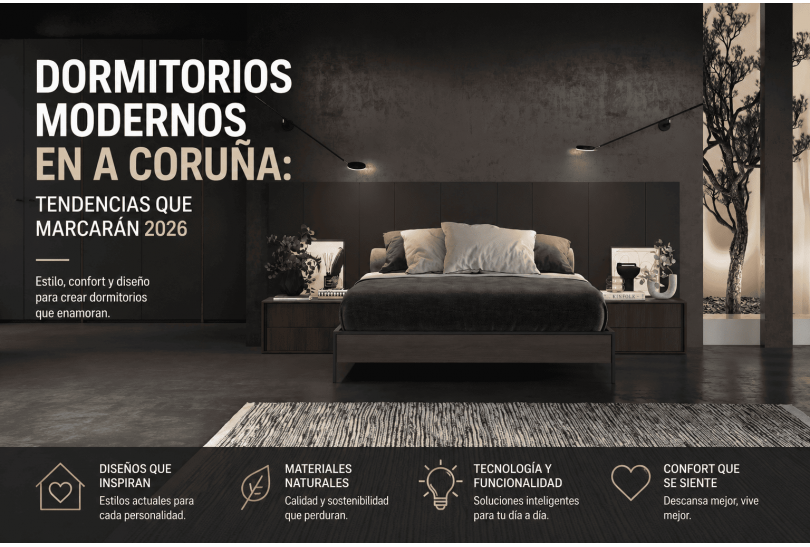 Dormitorios modernos en A Coruña: tendencias que marcarán 2026