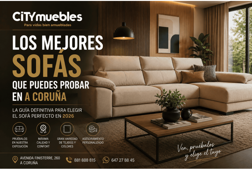 Los mejores sofás que puedes probar en A Coruña: guía para elegir el sofá perfecto en 2026